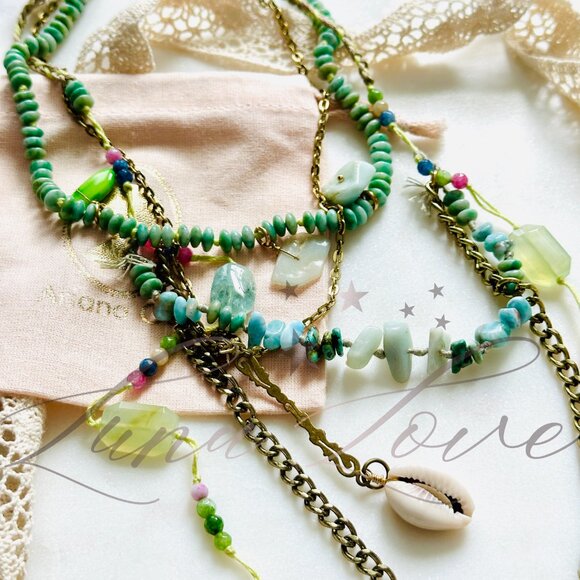 FREE PEOPLE x Ariana Ost Celestial Layered Charmed Necklace - EXCLUSIVE! - Picture 6 of 7